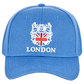 Maan Store Unisex Scotland London Hi Vis Baseball Cap Embroidered Scotland Flag and Front Side Embroidery (UK, Alpha, One Size, Blue London)
