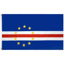 AZ FLAG - Cape Verde Flag - 3x5 Ft - 100D Polyester Cape Verdean Banner with Two Metal Grommets - Fade Resistant - Vivid Colors - 3' x 5' Feet - 150x90 Cm