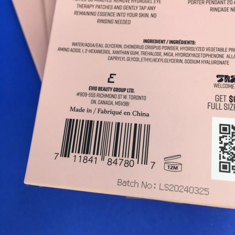 Evio Skin Hydrogel Eye Therapy Pink Perspective 3 Pairs (Lot