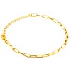 Waterproof Gold Plated Paperclip Chain, Razzberry Designer Jewellery, 316 Stainless