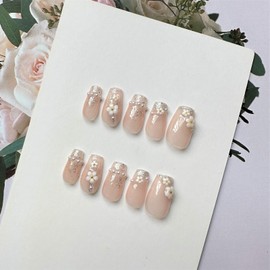 IWAOQ Long Press On Nails,Press On Nails,Nail Art False Nails