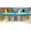 Home made Freezer Ice Pop Maker 4 pc Lot of