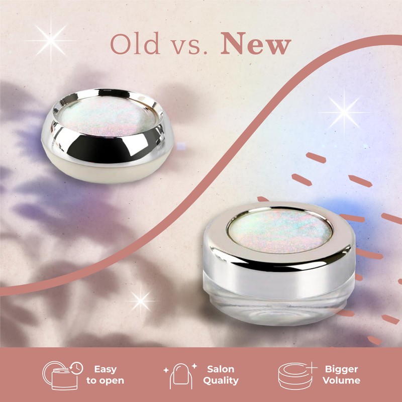 PrettyDiva - Polvo de uñas cromado de sirena – Polvo