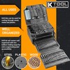 K Tool International 10330 Automotive Plastic/Steel/Wood Premium Drill Bit/Accessory Set