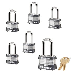 Master Lock - (6) Keyed Alike Locks w/ 12 Keys, 3KALF-6