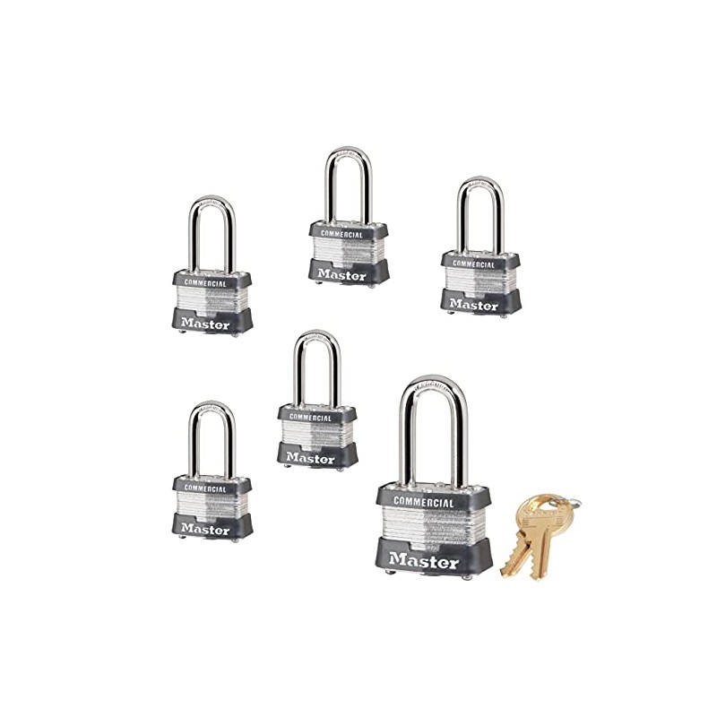 Master Lock - (6) Keyed Alike Locks w/ 12 Keys,