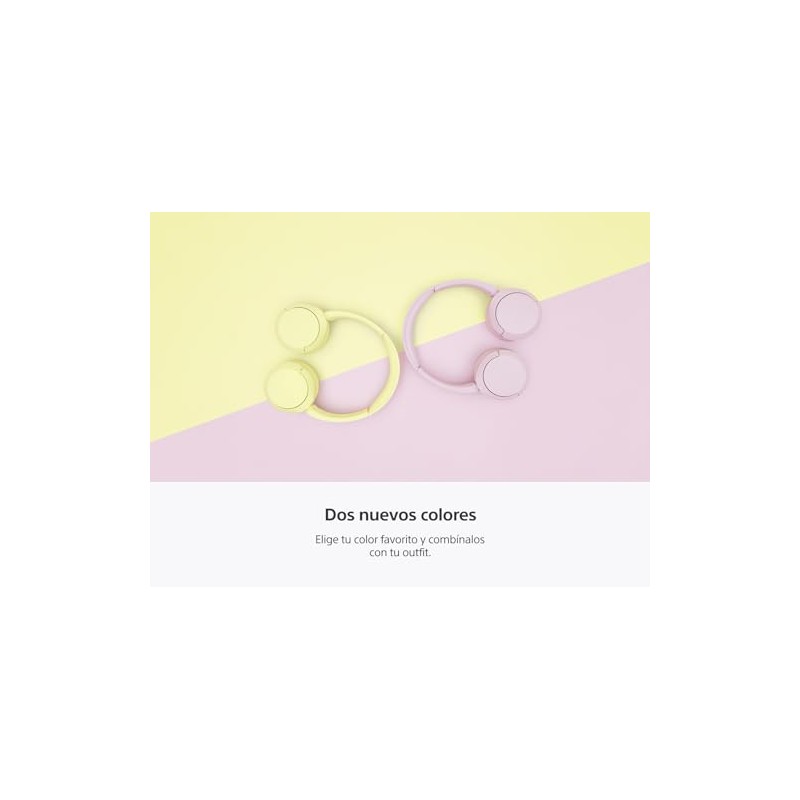 Audífonos Inalámbricos de Diadema Sony Color Rosa Modelo - WH-CH520-ROSA