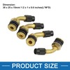 A ABSOPRO Tire Valve Stem Motorcycle ATV Brass Bent Angled