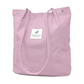 [YanZhou] Canvas Tote Bag, Eco Bag, Easy to Carry, with Logo, Beige, Grindstone
