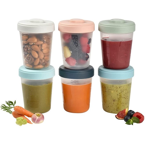 BÉABA, Set of 6 Storage Containers, Clip, Stackable Containers, 100%