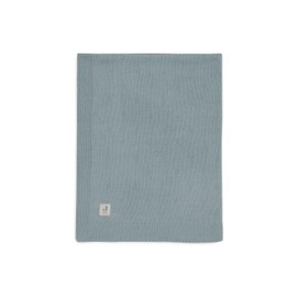 Jollein Baby Blanket Cosy Knit, Sea Green, 75 x 100 cm, 60% Cotton, 40% Acrylic, For Baby Cot, 1.0 TOG, Oeko-Tex Certified, Knitting Pattern