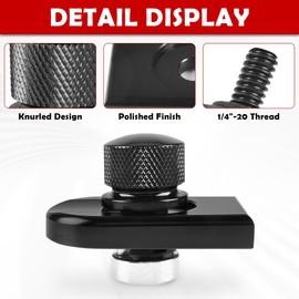 Black Style Rear Fender Seat Bolt Lock Screw Tab Knob Cover Nut Mount Kit Fit for Harley Touring Street Glide Road King Dyna Sportster 1996-2024 Accessories