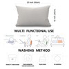 Smooffly Throw Pillow Case Black Background Bear Cotton Linen Throw
