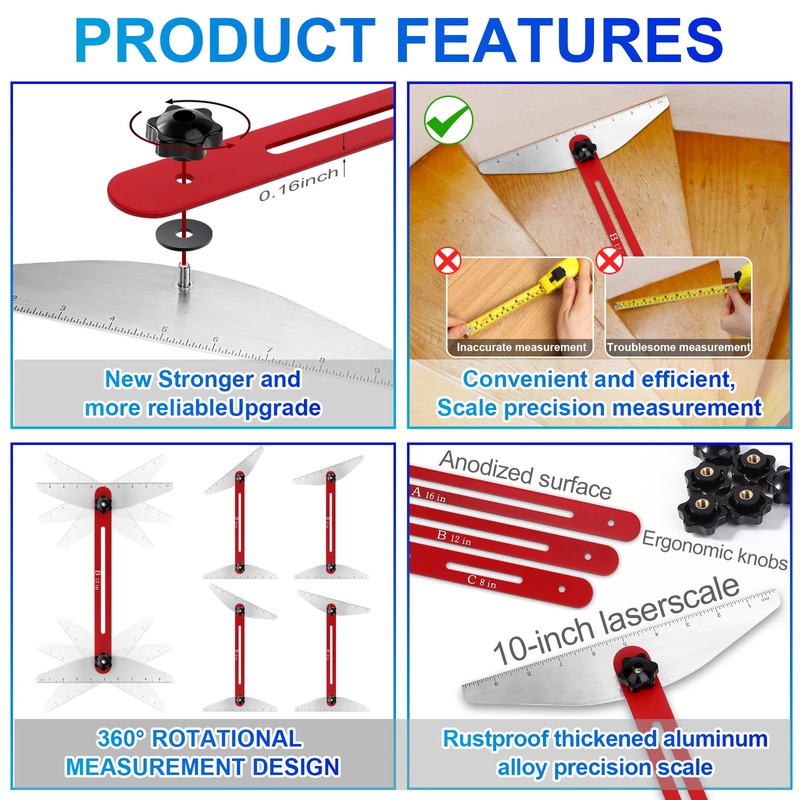 Stair Tread Template Tool – Precision Stair Tread Jig for