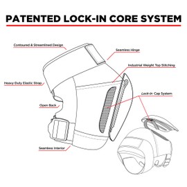 187 Killer Pads 187 Killer Pads Pro Knee Pad, Black/White, Large