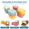 fecoqi 10oz(8pcs) Silicone Snack Containers Food Storage Containers, Reusable Small
