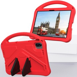 EabHulie Case for Tecno MegaPad 11 11-inch, Kids Friendly Durable Lightweight Handle Stand Shockproof Protective Cover Red