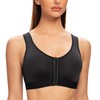 MELENECA Women's Posture Bra Front Closure Bra Without Underwire and