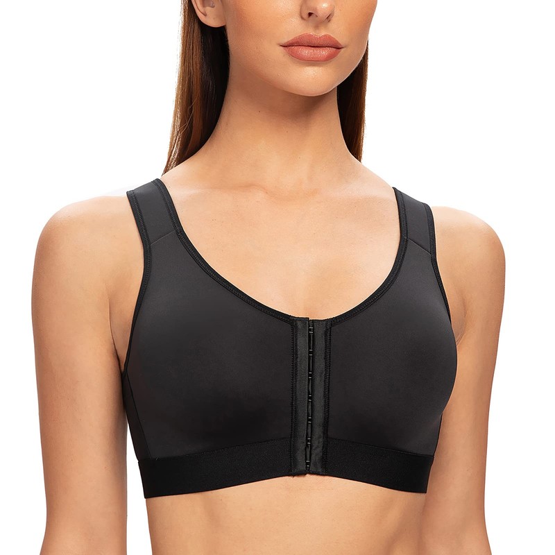MELENECA Women's Posture Bra Front Closure Bra Without Underwire and
