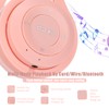 Wireless On-Ear Headphones, V5.0 Bluetooth + Cable Connection Portable Foldable