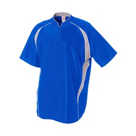 Adult XL Royal Blue/White 1/4 Zip Baseball/Softball Jacket