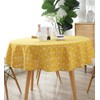 meioro Table Cloth, Round Tablecloth, Cotton Linen Table Cover, Simple