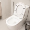 KOMBIUDA 4sets Toilet Seat Bumpers Toilet Risers for Enhanced Comfort