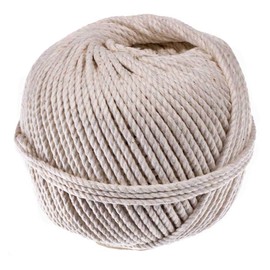3 Strand Cable Cotton Twine (2 MM x 200 Feet) - Mason Line, Chalk Line, Seine Twine - Hold Knots Securely