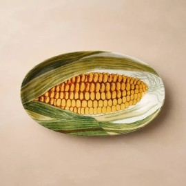 John Derian New John Derian Corn Serving Bowl Plate Stoneware Fall 14" Target Platter