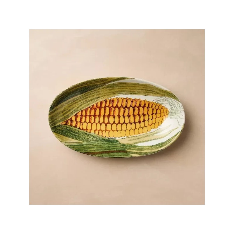 John Derian New John Derian Corn Serving Bowl Plate Stoneware