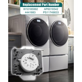 W10185992 Clothes Dryer Timer Fit for Whirlpool Maytag KitchenAid Jenn-Air Amana Magic Chef Admiral Norge Roper, Dryer Timer Replace WPW10185992 AP6016542 4441883 PS11749833, 115V 60Hz 3W