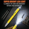 SULKADA 6-in-1 Multi-Tool Pen,Stocking stuffer gift for Men Women (LED