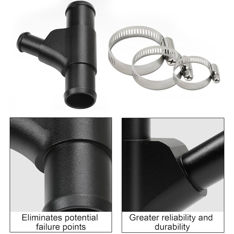 ZLPTEAM Radiator Coolant Y-Pipe Fit for Ford F250 F350 F450