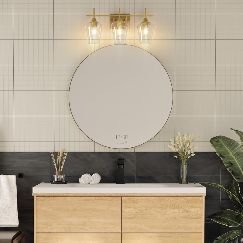 VONLUCE Bathroom Vanity Light, 3 Light Bathroom Light Fixture Over