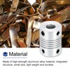 uxcell 4 Pcs 8mm to 8mm Aluminum Alloy Shaft Coupling