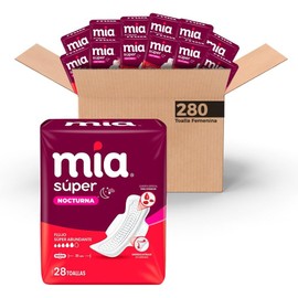 Toalla Femenina Mia Super Noctura 31 cm 28 pzas