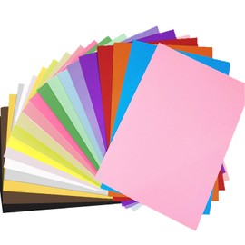 Colored Lightweight Construction Paper - A4 Origami Paper 200 Sheets Colored Paper, 20 Colors Colored Printer Paper Copy Paper, 8.3" X 11.7" Multipurpose Colored 70GSM for DIY Kids Art Craft