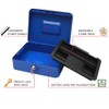 KYODOLED Large Lock Box with Money Tray,Storage Cash Box with