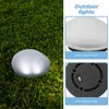 SUPVOX Solar Garden Lights, Solar Path Paver Stones, Pebble Shape