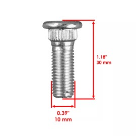 Yamaha 8 Front or Rear Wheel Hub Stud Bolt For Yamaha Grizzly 600 YFM660F 4x4 2002-2008