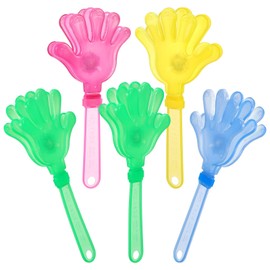 Alipis Director Sound Clapper Led Hand Clapper Noise Makers: 5 Pcs Light Up Clapping Hands Flashing Hand Clappers for Sports Game Concerts Fiesta Party Supplies Random Clapping Hand Machine