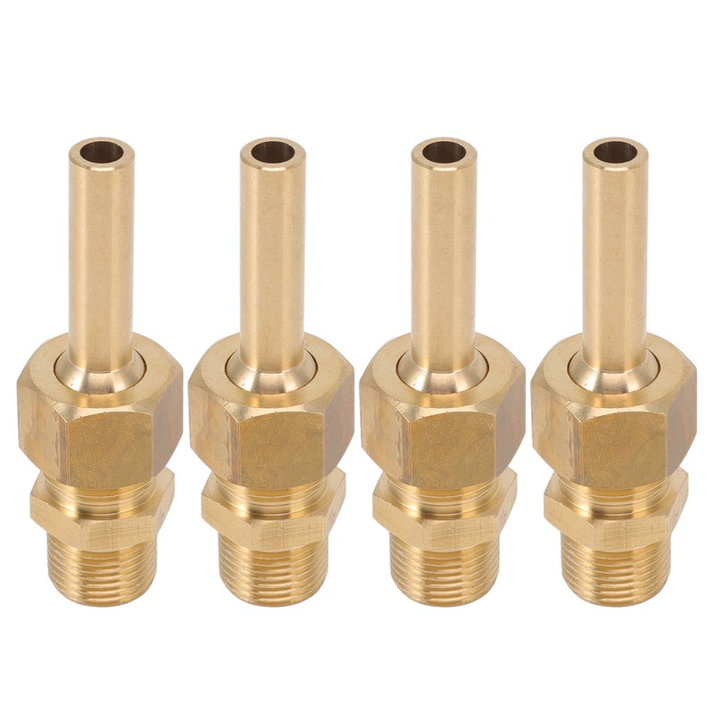 4 PCS Water Fountain Nozzles Pure Copper Large Hexagonal Direct