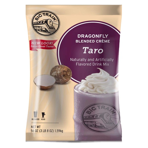 Big Train Dragonfly Blended Crème Frappe Mix, Taro, 3.5 Pound (Packaging May Vary)