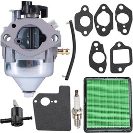 Hettluo GCV170 16100-Z9L-811 Carburetor for Honda HRN216 PKA HRN216 PKAA HRN216 VKA Lawn Mower Carburetor for Honda GCV 170 GCV170LA G5B GCV170LA G5BR GCV170LA S3B Engine with Air Filter Parts