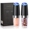 FORLIM Gravity Electric Salt and Pepper Grinder Set, Automatic Pepper