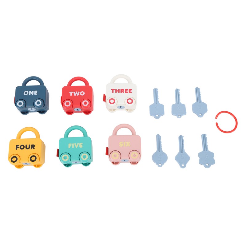 Lock Key Toy DIY Early Education Sorting Matching Fun Cartoon