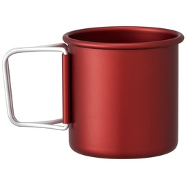 Skater X Kanochikara AKOH1-A Aluminum Mug, Outdoor, Folding Handle, Red