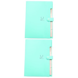 Operitacx Pack of 2 5 Expandable Folders File Folder Organiser Document Organiser Folder Divider Pastel File Organiser School Supplies Red File Folder Accordian Folder Cute A4 Accordion