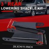 3" Drop Lowering Shackle Rear Kit: for Silverado Chevy GMC