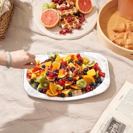 Clarina Small Aluminium Bowls Pack of 10 - Perfect for Grilling and Baking